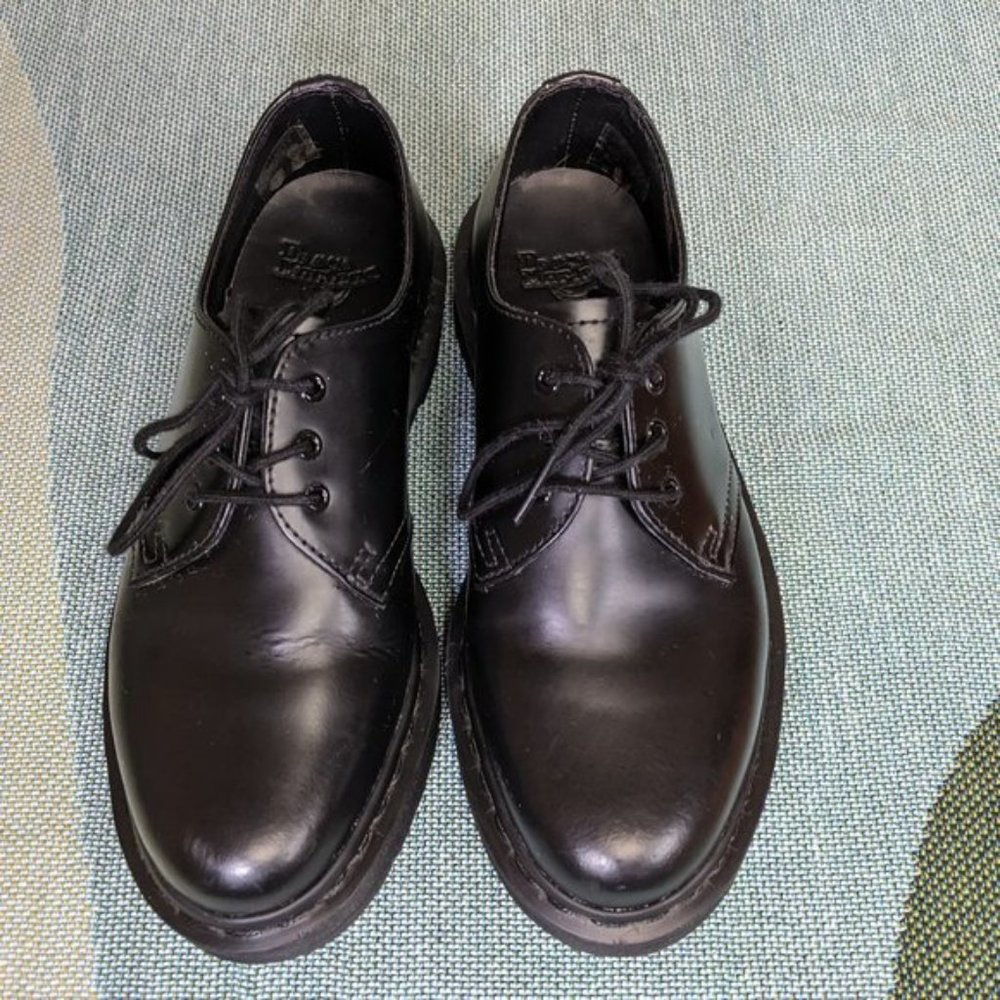 Dr. Doc Martens 1461 Mono Smooth Leather Oxford Military Style Dress Shoes Sz 5